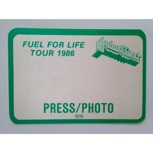 Judas Priest Backstage Pass Original 1986 Concert Tour Heavy Metal Rock Music